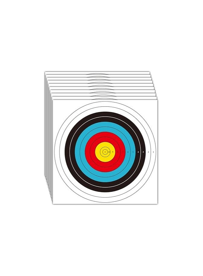 Generic 30pcs/50pcs Targets Paper Standard Archery 40cm 10 Ring Bow and Arrow Targets for Hunting u0026 Shooting Archery Accessories for Target Practice - Image 1