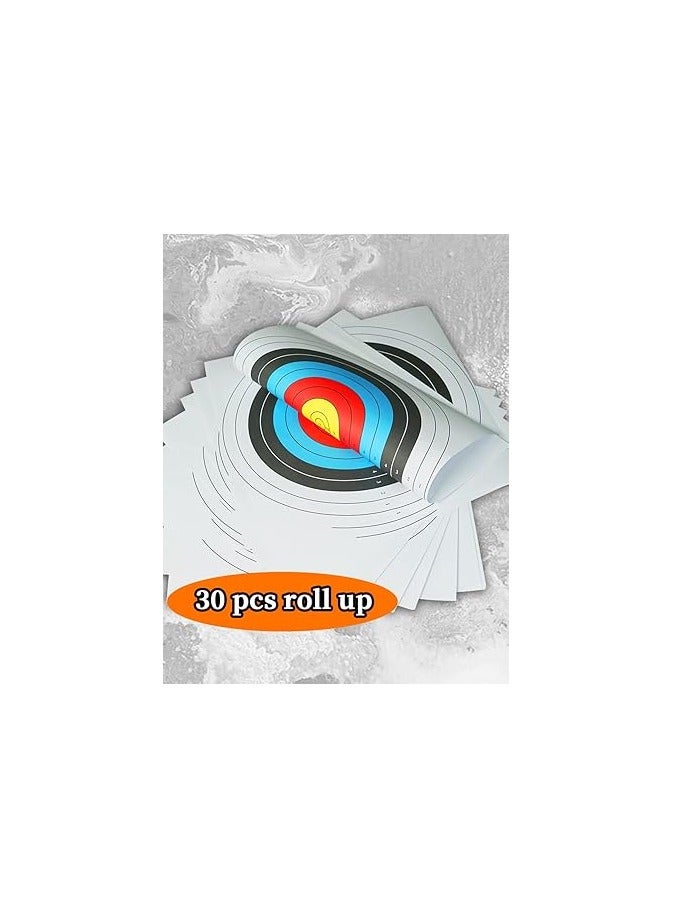 Generic 30pcs/50pcs Targets Paper Standard Archery 40cm 10 Ring Bow and Arrow Targets for Hunting u0026 Shooting Archery Accessories for Target Practice - Image 3