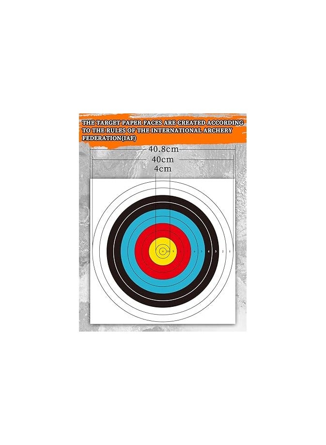 Generic 30pcs/50pcs Targets Paper Standard Archery 40cm 10 Ring Bow and Arrow Targets for Hunting u0026 Shooting Archery Accessories for Target Practice - Image 2