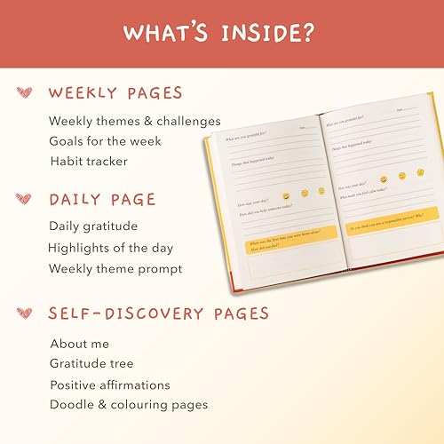 The Journal Lab | My Little Big Day: A Daily Gratitude Journal for Kids Aged 5–12 with Inspiring Prompts & Fun Activities | Rainbow White Edition | 144 Pages - Image 2