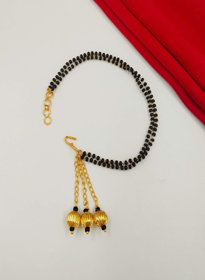 JHB Bracelet Bangle Style Beautiful Latest Trend Artificial Hand Mangalsutra for Women (MODEL07) - Image 4