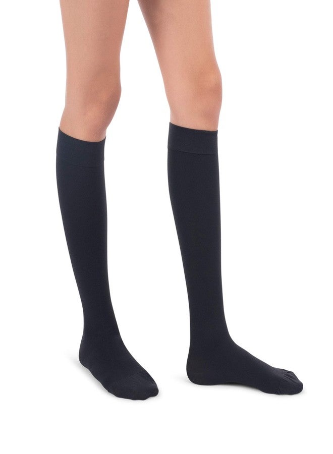 Jomi Compression Knee High Collection, 20-30mmHg Premiere Closed Toe 220 (Small, Black) - Image 2