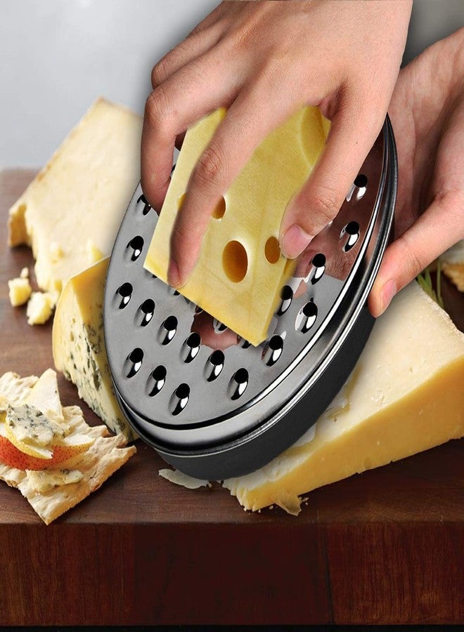 KEISSCO Cheese Grater Citrus Lemon Zester with Food Storage Container & Lid - Perfect For Hard Parmesan Or Soft Cheddar Cheeses, Ginger, Vegetables, Butter, Chocolate & Nutmeg (Black) - Image 4