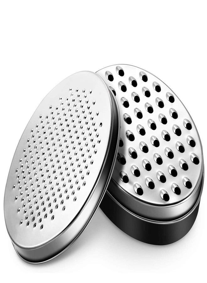 KEISSCO Cheese Grater Citrus Lemon Zester with Food Storage Container & Lid - Perfect For Hard Parmesan Or Soft Cheddar Cheeses, Ginger, Vegetables, Butter, Chocolate & Nutmeg (Black) - Image 1