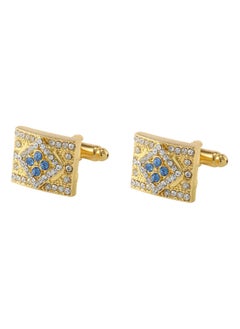 KUYING Crystal Cufflinks For Men Round Zirconia Cufflinks Business Cufflinks Jewelry  - Image 1