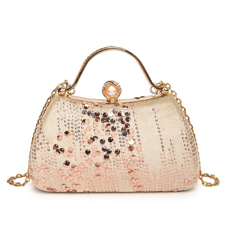 Banquet Dinner Bag Women'S Shoulder Metal Handbag Glitter Sequin Fish Scale Bag Ins Evening Dress Women'S Bag - Image 3