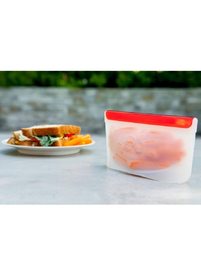 joie - 6-Piece BPA-Free Durable and Reusable Snack Bags Multicolor 8.75 x 7 Inch 29163 - Image 1