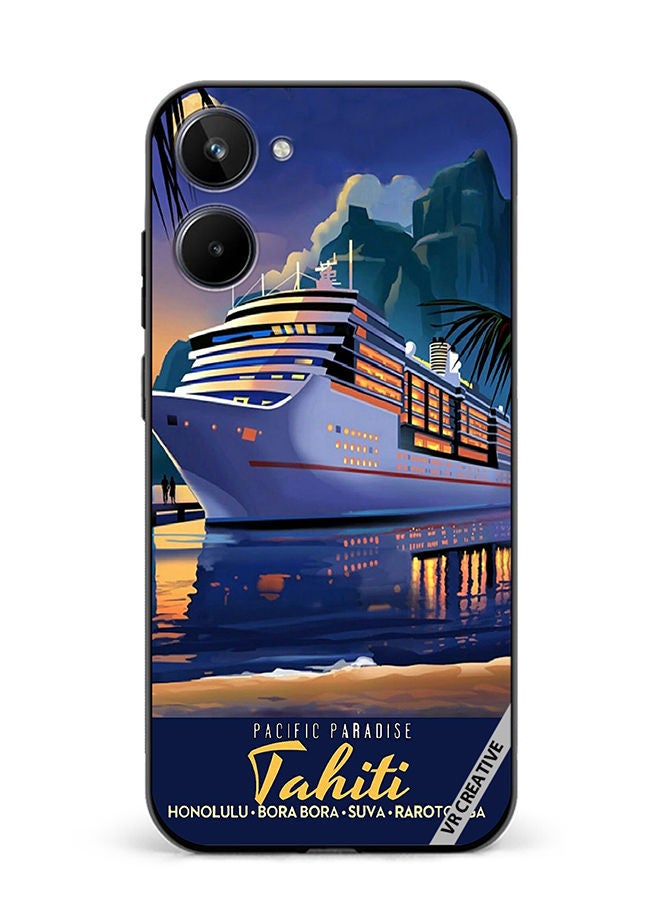 VR CREATIVE Protective Case Cover For Realme 10 Pacific Paradise Design Multicolour - Image 1