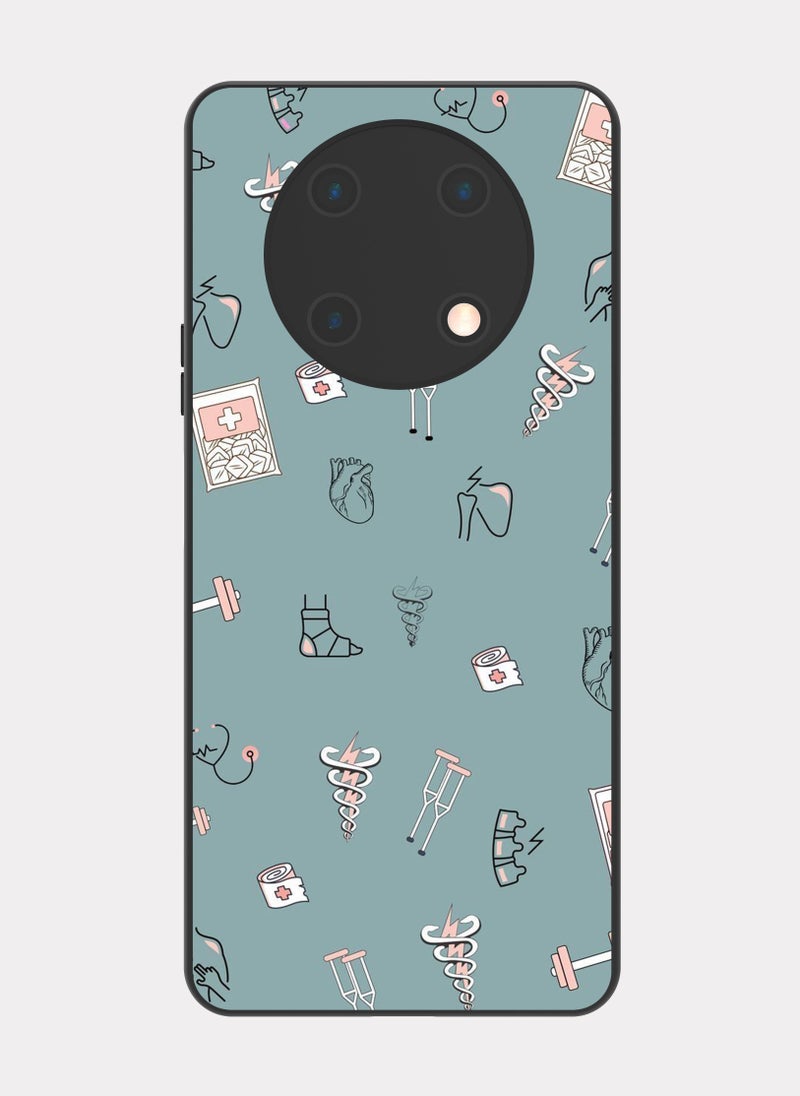 PXLAAT Huawei Y90 case cover Medical Pattern - Image 1