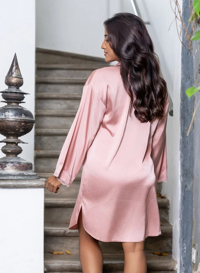 Aadaraya Aadaraya Nighty Short Notch Collar