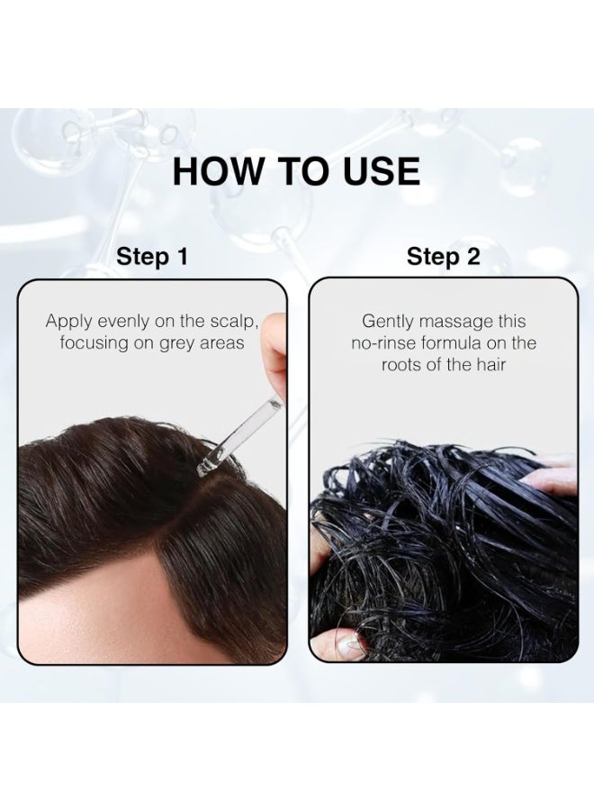 ThriveCo Anti-Grey Hair Prime Serum | Reverses & Limits Hair Greying | Arcolys + Biotin + Black Tea Extract | Light-Weight, Non-Sticky & Odourless | For Both Men and Women | 50 Ml | Pack of 2 - Image 3