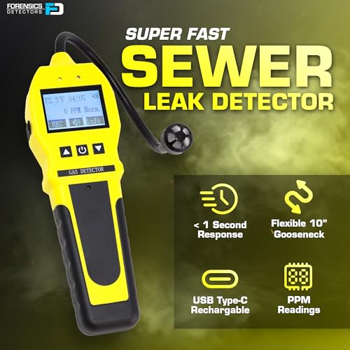 FORENSICS DETECTORS FD Sewer Smell Leak Detector by Forensics | 20-Year Sensor | Bathroom, Drains, Sewage, Plumbing | - Image 4