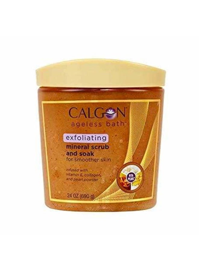 Calgon Ageless Bath Series Exfoliating Mineral Scrub and Soak (24 Ounce) - Image 1