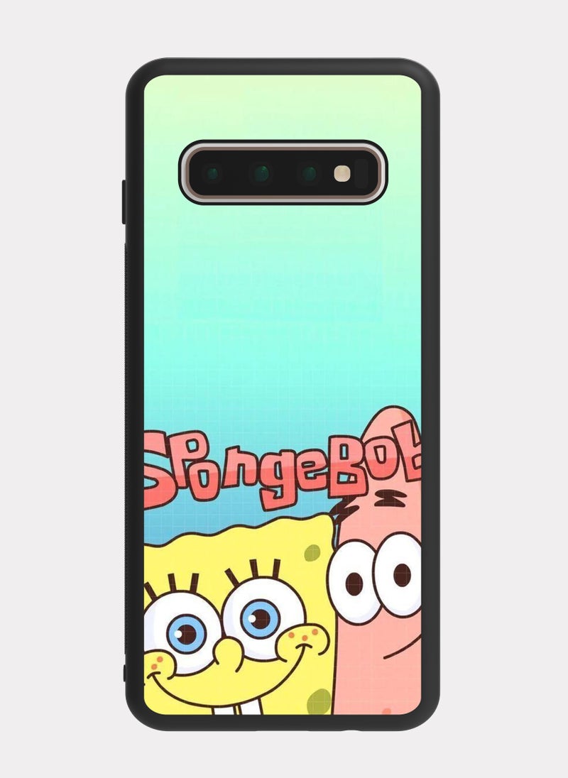 PXLAAT Samsung Galaxy S10 Plus case cover SpongeBob - Image 1