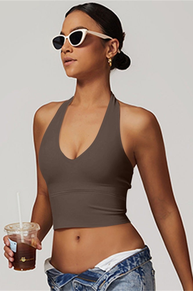 عام المرأة الرسن الرياضة الصدرية الخامس الرقبة الصالة الرياضية تجريب اليوغا حمالات الصدر - Image 3