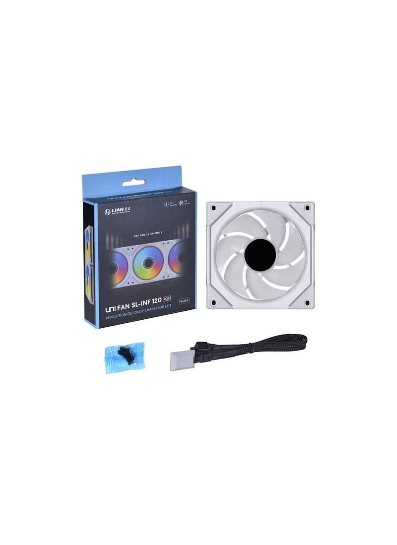 LIAN LI - Lian Li Uni Fan Sl Infinity 120 Rgb Single Pack White No Controller Included - Image 1