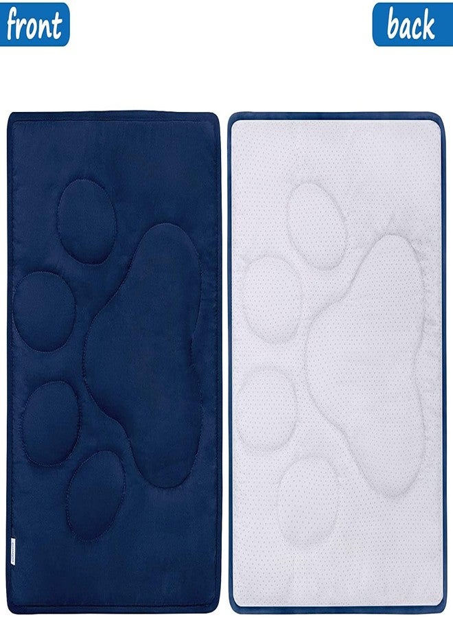 Coldwind 2 Pack Dog Crate Pad (23"x 36"), Dog Mat with Anti-Slip Bottom, Breathable, Washable, Navy&Grey - Image 2