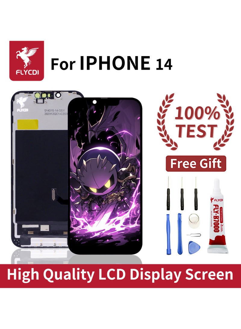 FLYCDI For iPhone 14 ORG Soft OLED Original, LCD Display Screen Replacement Kit with Installation Tools, High Brightness, Wide Color Gamut - Image 2