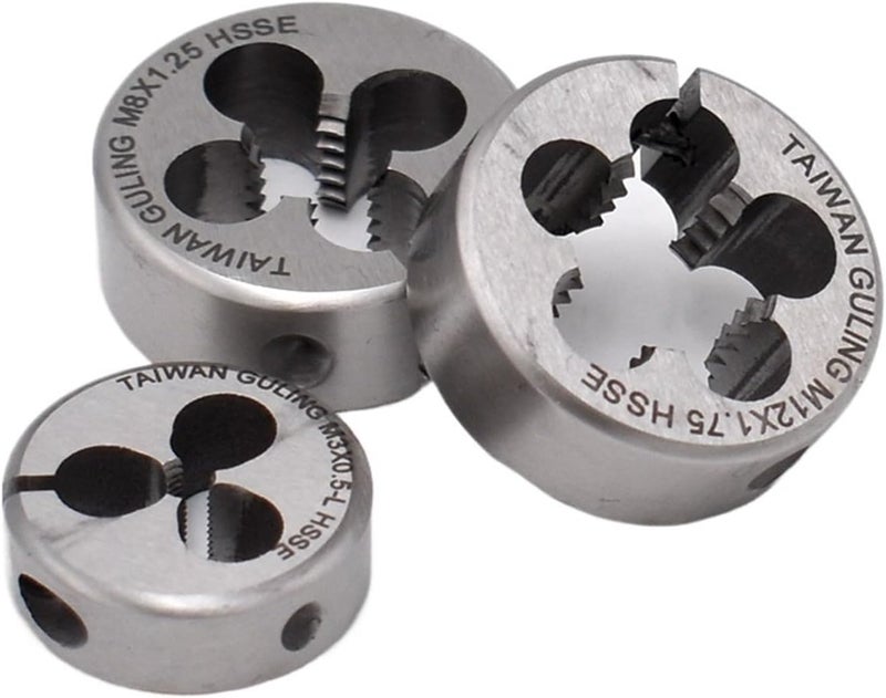 Thread die, Hsse Round Metric M18X1/1.5/2.5 Fine Thread Cutting Adjustable Dies M20X1.. M22X1/2. M24X1(M20x2.5) - Image 1