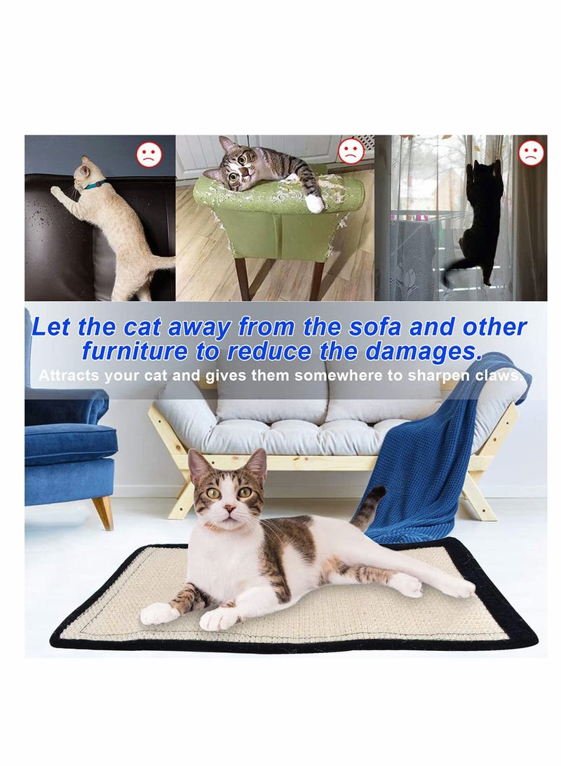 2 Pack Cat Scratch Pads for Furniture Protection, Cardboard Scratching Mat with Velcro Pins, Ideal for Couch, Chair, and Desk Legs - Image 3