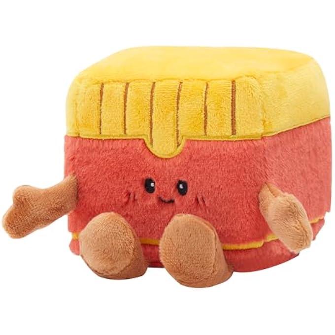 MGM Toy - Squarepal - Chips - Anti-Stress Plush - 193628 - Memory Foam - Gadget - Gift - Fast Food - French Fries - Anxiety - Sensory Toy - From 2 Years - Image 1