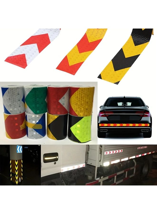 Green Red Reflective Safety Tape 1pc PVC Weatherproof For Car Truck Motorcycle - Image 4