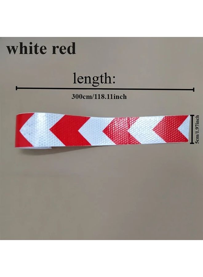 Green Red Reflective Safety Tape 1pc PVC Weatherproof For Car Truck Motorcycle - Image 2