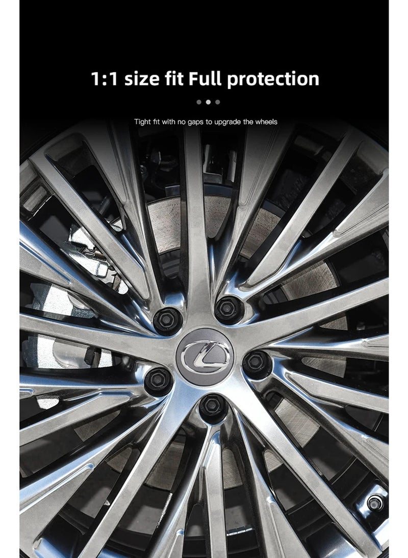 4pcs 62MM سيارة شعار عجلة مركز غطاء محور الملحقات لـ Lexus IS ES RX NX GX LX LS CT GS ES300 ES350 LS430 غطاء الإطارات المضادة للصدأ مقاوم للماء - Image 3