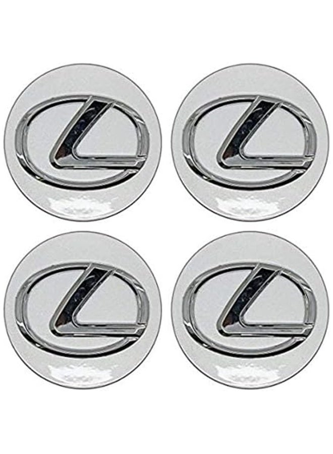 4pcs 62MM سيارة شعار عجلة مركز غطاء محور الملحقات لـ Lexus IS ES RX NX GX LX LS CT GS ES300 ES350 LS430 غطاء الإطارات المضادة للصدأ مقاوم للماء - Image 1