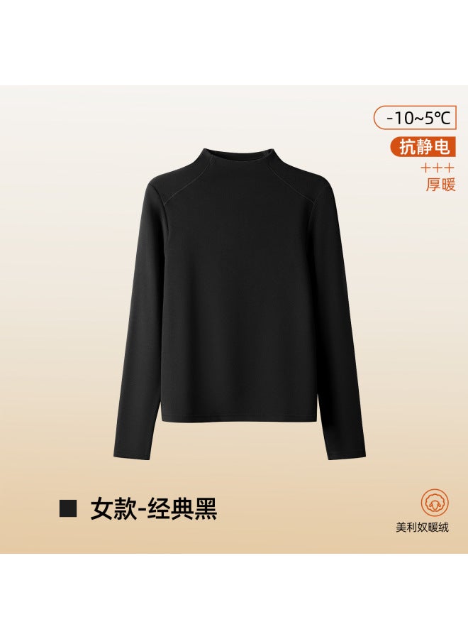 Merino Wool Base Layer Women's Thermal Underwear Warm Fleece Top Inner Thermal Wear Autumn Modal Fleece