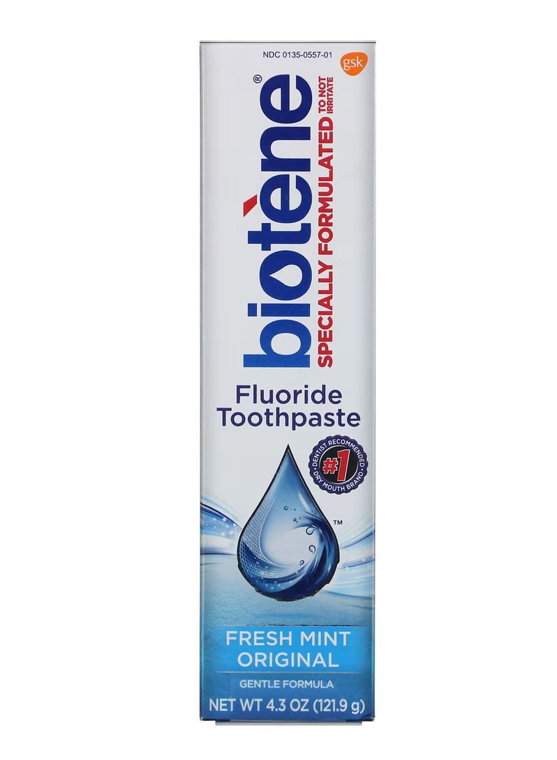 Biotene Fluoride Toothpaste Fresh Mint Original 121.9 gram - Image 1