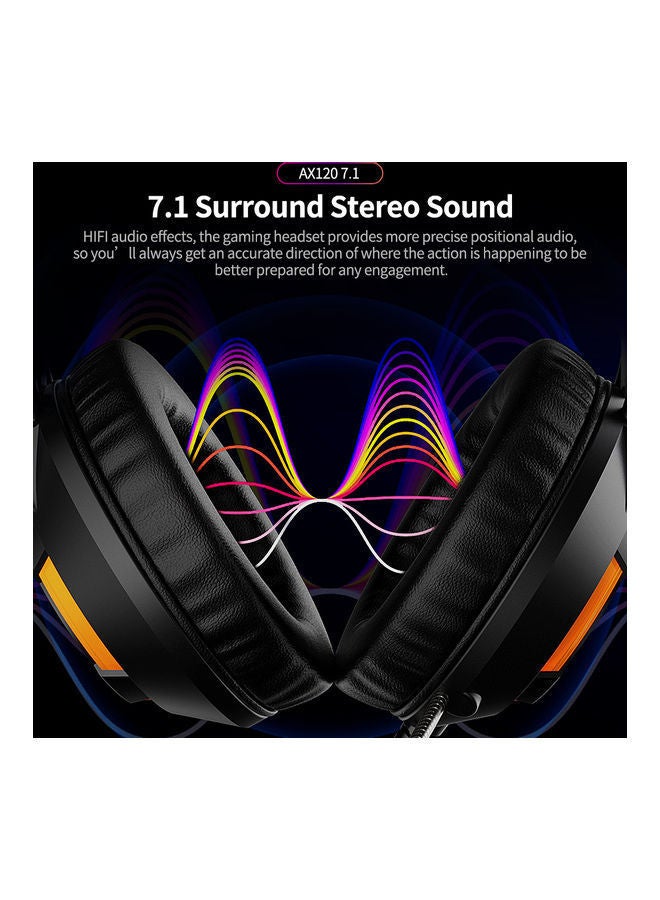 NIBEMINENT AX120 - 7.1 Channel Stereo Wired Gaming Headset Noise Cancelling Over Ear Headphones with Mic Bass Surround Soft Memory Earmuffs 50mm Drivers For PS4/PS5/XOne/XSeries/NSwitch/PC  - Image 3