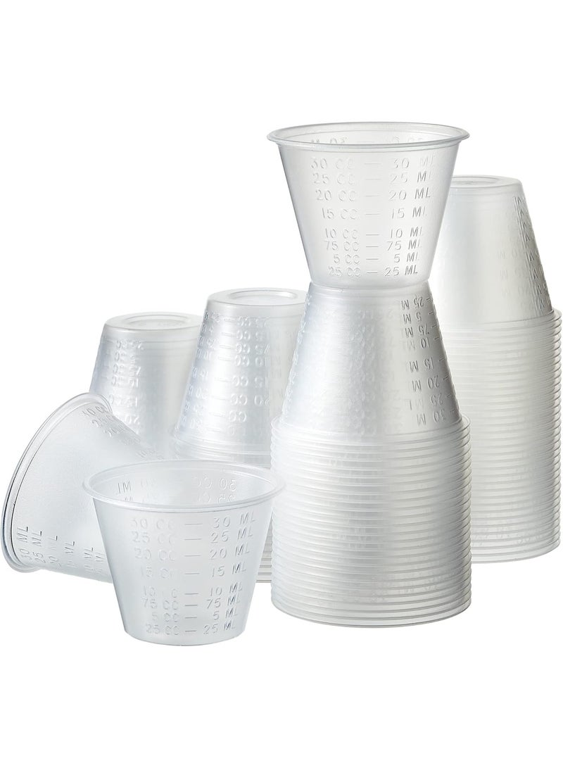 NOVAMED Disposable Medicine Cups – Graduated Medical Grade Plastic Measuring Cups for Accurate Dosage - Image 1