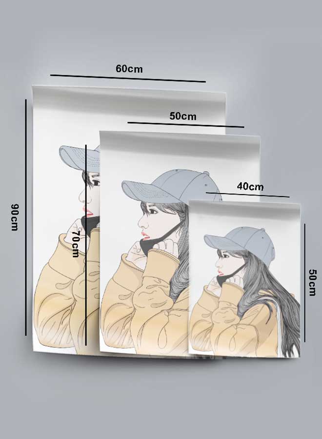 LOWHA Poster Painting Art With Four Separate Pieces Of Double-Sided Stickers Hat Mask For Home Bedroom Living Room And Office Decor - Image 4