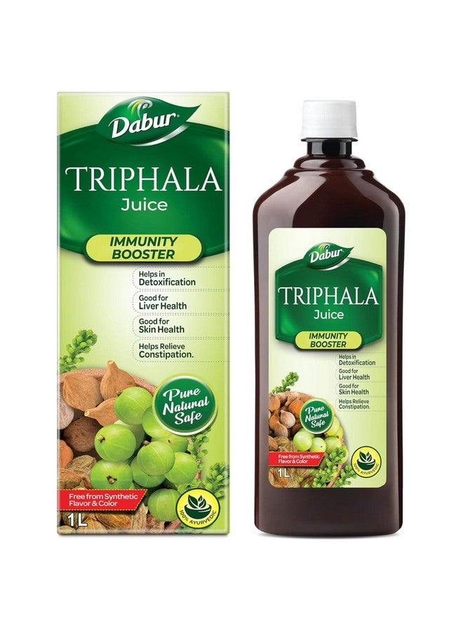 Dabur Triphala Juice - 1L | 100% Ayurvedic Formulation | Improves Gut Health & Promotes Healthy Gut | Supplement for lasting Relief from Constipation & Digestive Discomfort - Image 1