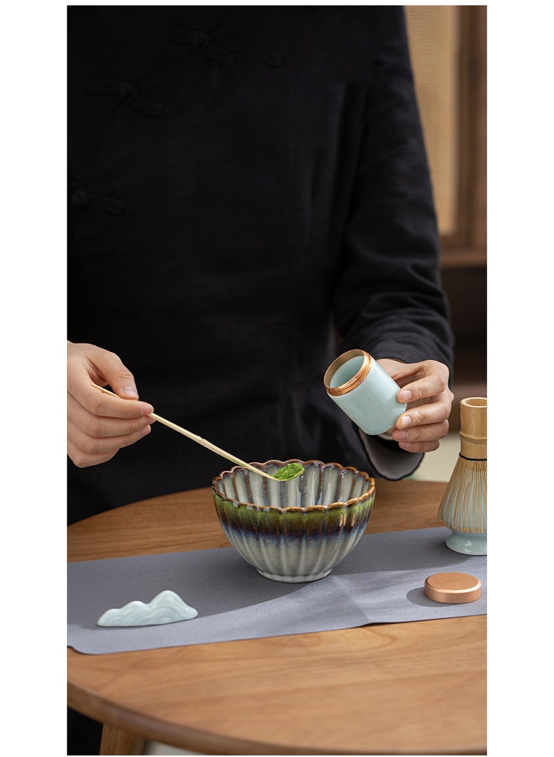 Matcha Set Tea Kit 10-Pcs Set, Ceramic Bowls, Teapot, Whisk & Tea Accessories, Japanese Tea Making Tools, DIY Matcha Kit - Image 2