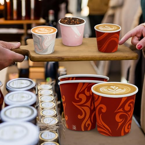 Amit Marketing Spectra 200ml Paper Cups | Colorful Disposable Tea & Coffee Cups for Home, Office, Party, Picnic & Events | Eco-Friendly Use & Throw Paper Cups | Pack of 100 - Image 4