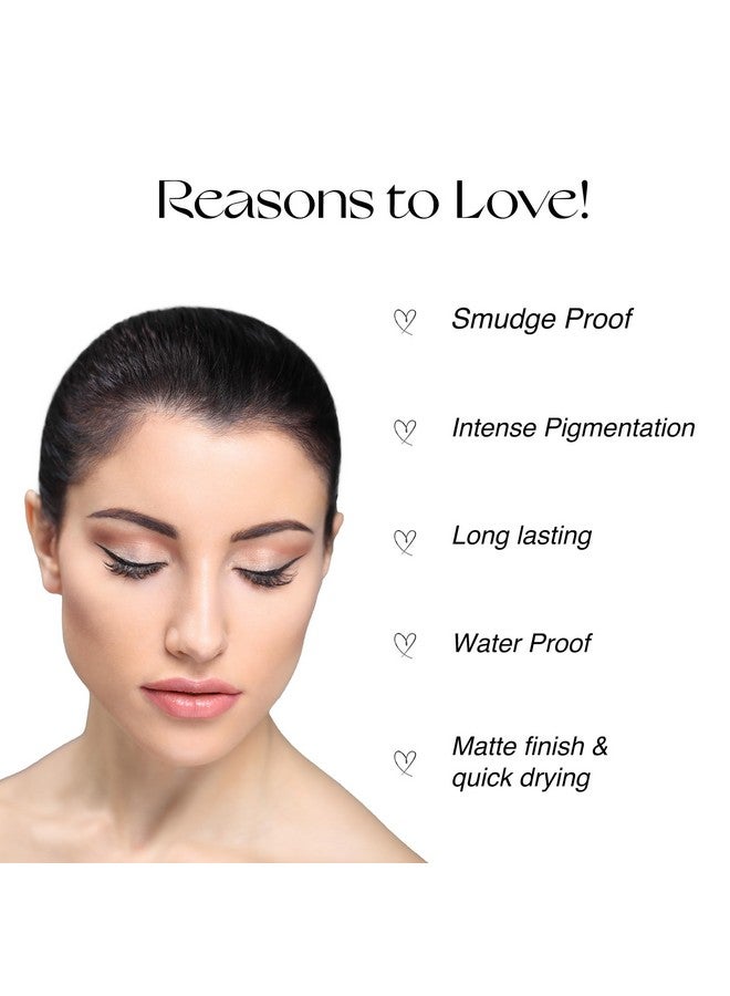 نوريش مانترا محدد العيون السائل طوال اليوم 3 مل / مركب من زيت الأرغان وفيتامين E والجلسرين / تصبغ مكثف / مقاوم للتلطخ / مقاوم للماء / يدوم طويلاً / لمسة نهائية غير لامعة / لون أسود - Image 3