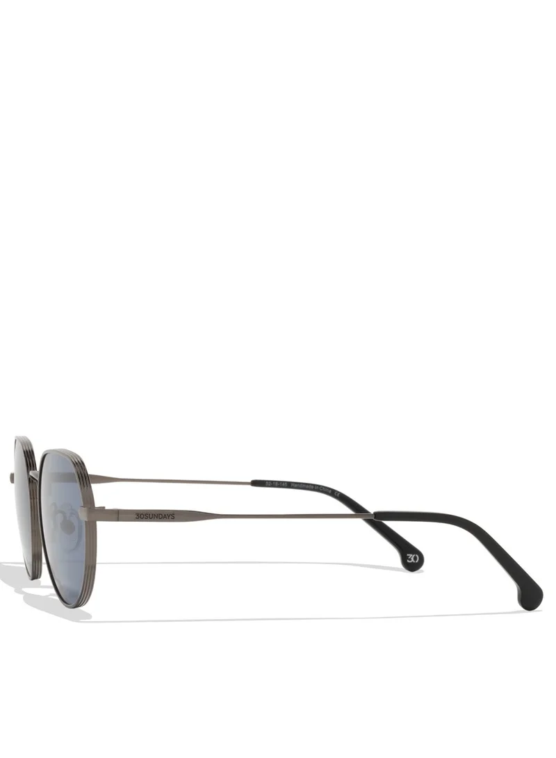 30Sundays 30Sundays ZIA - Geometric - Full Rim - Sunglasses - Grey - Men