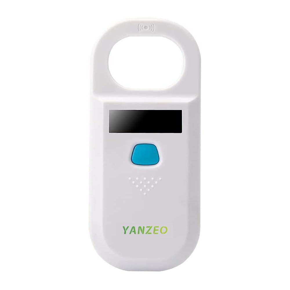 Yanzeo AR180 Pet Dog Cat Microchip Reader,Stray Animal ID 134.2kHz 125kHz 15 Digits Animal Chip Registration RFID Microchips Scanner