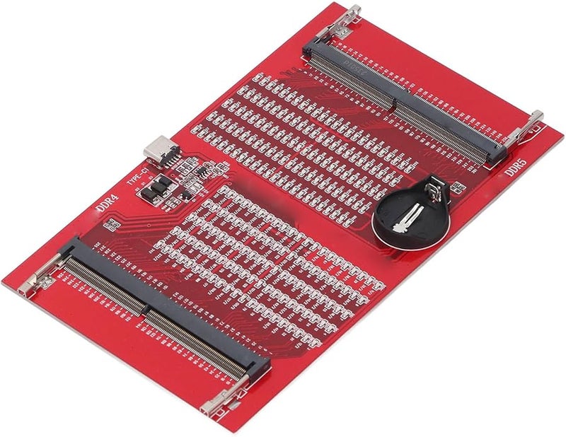 DDR5 RAM Memory Tester Card 16GB Desktop DDR4 DDR5 Maintenance Tester LED Indicator Red - Image 1