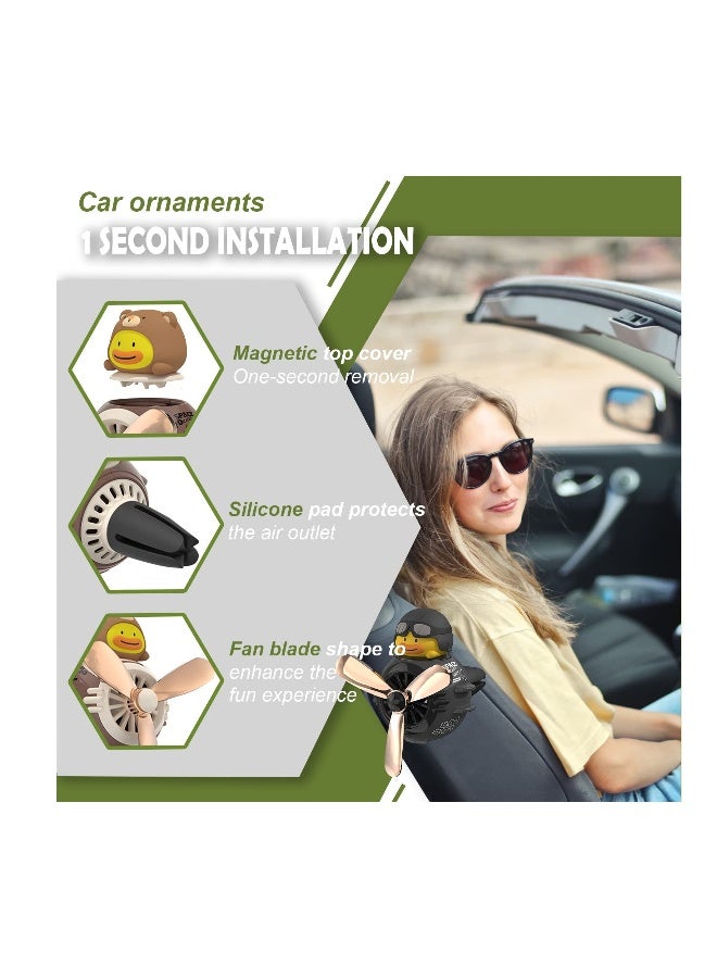 Cute Bear Pilot Car Air Fresheners Set, Creative Propeller Diffuser for Car Interior Decoration, Perfect Car Perfume for Freshening Up - Image 5