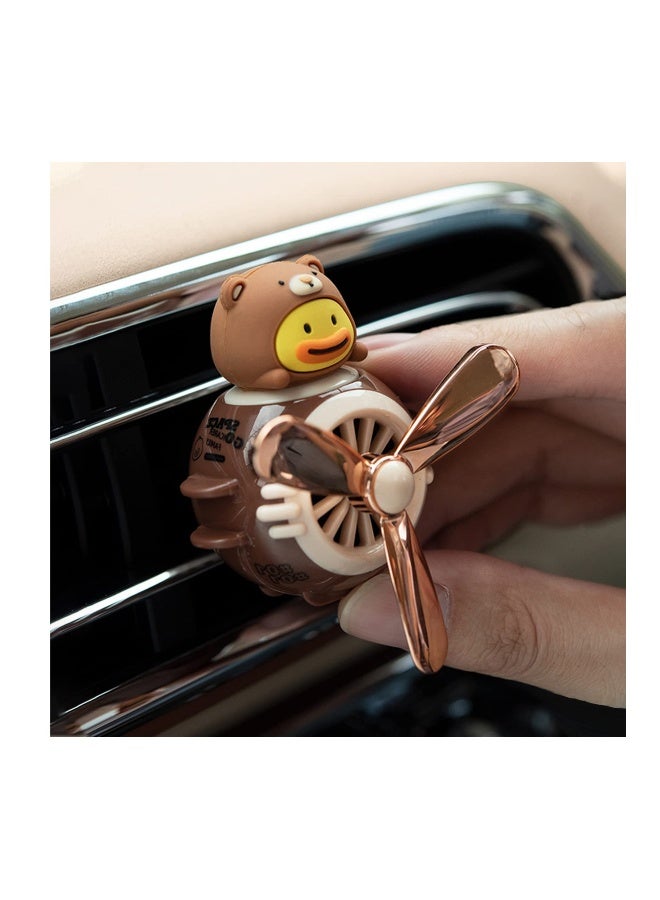 Cute Bear Pilot Car Air Fresheners Set, Creative Propeller Diffuser for Car Interior Decoration, Perfect Car Perfume for Freshening Up - Image 4