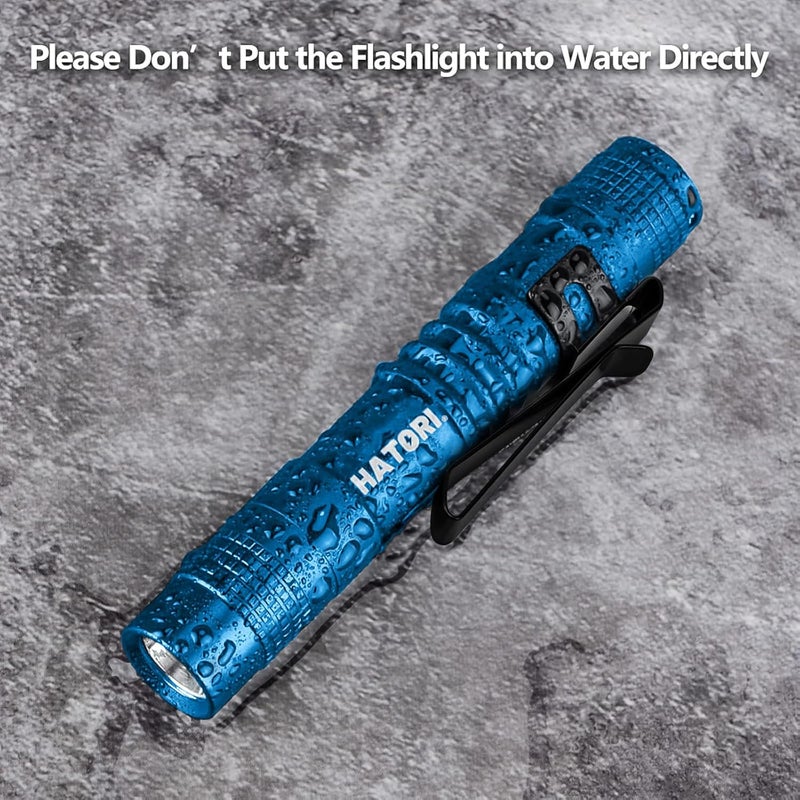 Hatori Led Flashlight Small Super Bright Handheld Flashlights High Lumens Mini Pocket Pen Light for Camping Emergencies Outdoor EDC Tactical Flashlights (1 Pack) - Image 4