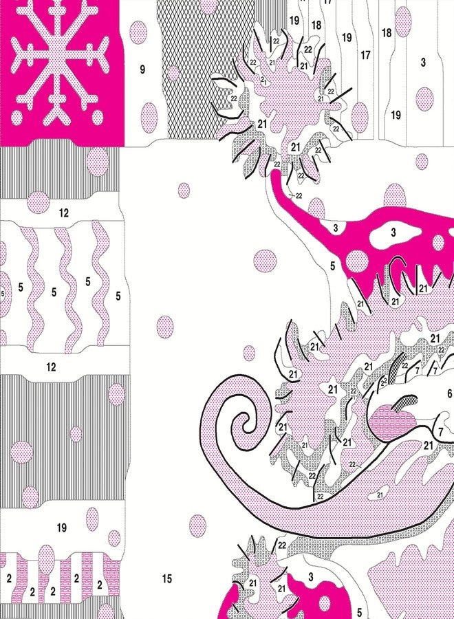 Dimensions Needlepoint Kit, Patterned Santa Claus Christmas Needlepoint, 14'' x 14'' - Image 4