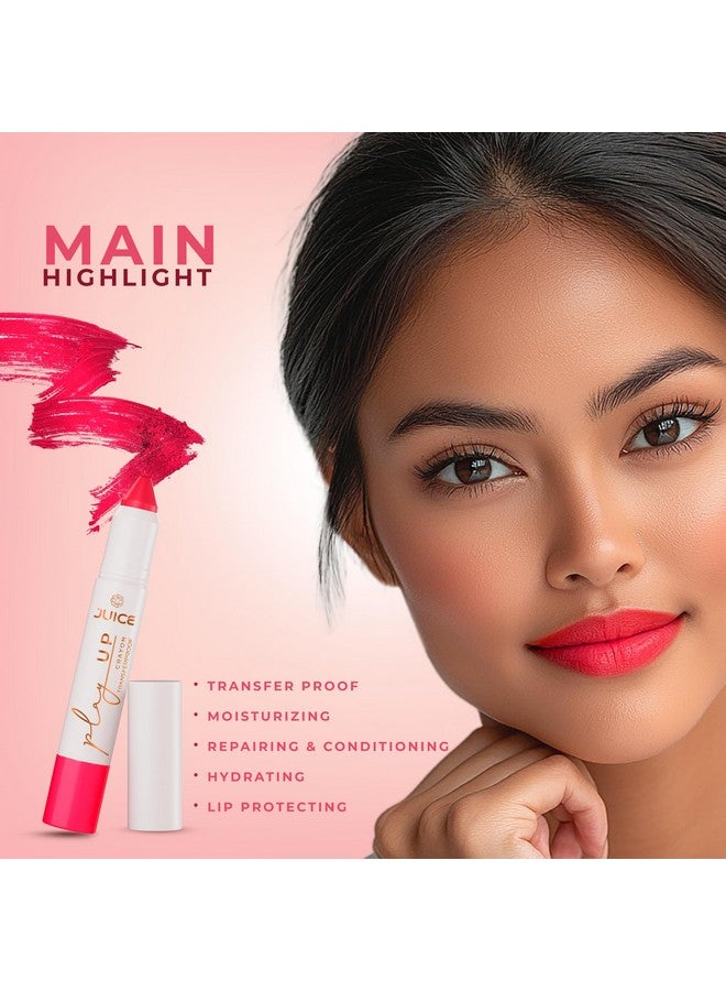 Juice Long Lasting, 3pc Lipstick Combo Set For Women(Cherry On Top-MCR09 Lip Crayon, Mocha Lust-M02 Liquid Lipstick, Lasting Lava-M21 Slim Stick) - Image 4