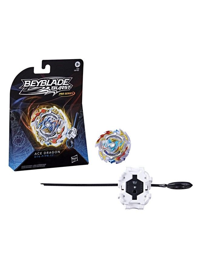 BeyBlade Burst Pro Series Ace Dragon Spinning Top Starter Pack Attack Type Battling Game Top With Launcher Toy  - Image 2