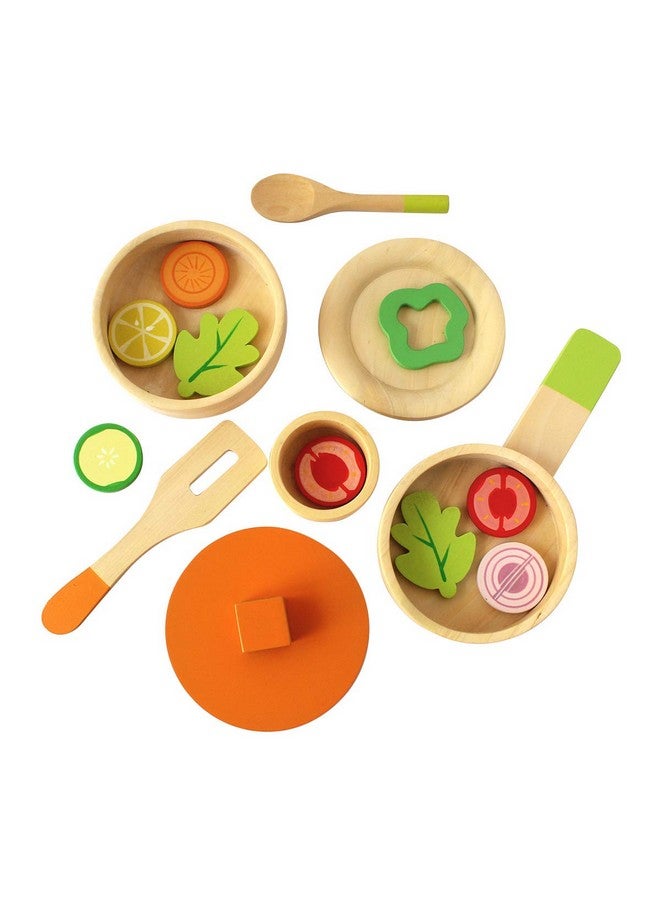 Shumee Wooden Cooking Set For Lil Chef'S- 16 Pieces (3 Years+) | Multicolor | Eco Friendly | Safe & Non Toxic | No Plastic - Image 1