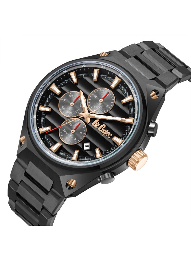Lee Cooper - Lee Cooper Men's Watch, Multi Function Display and Metal Strap - LC08026.060, Grey - Image 1