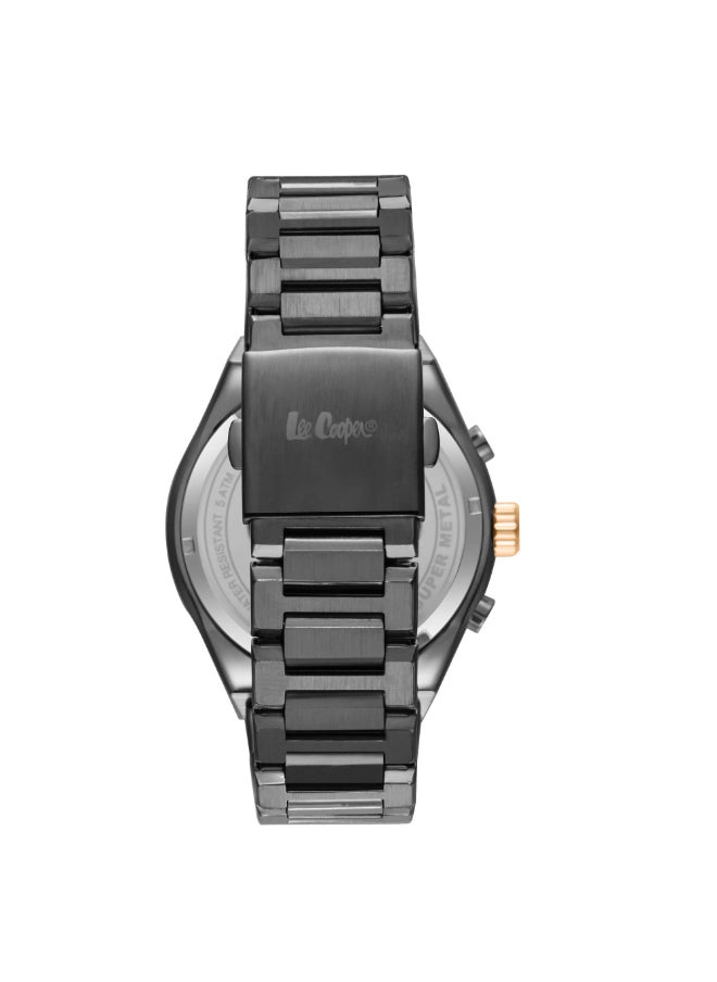 Lee Cooper - Lee Cooper Men's Watch, Multi Function Display and Metal Strap - LC08026.060, Grey - Image 1
